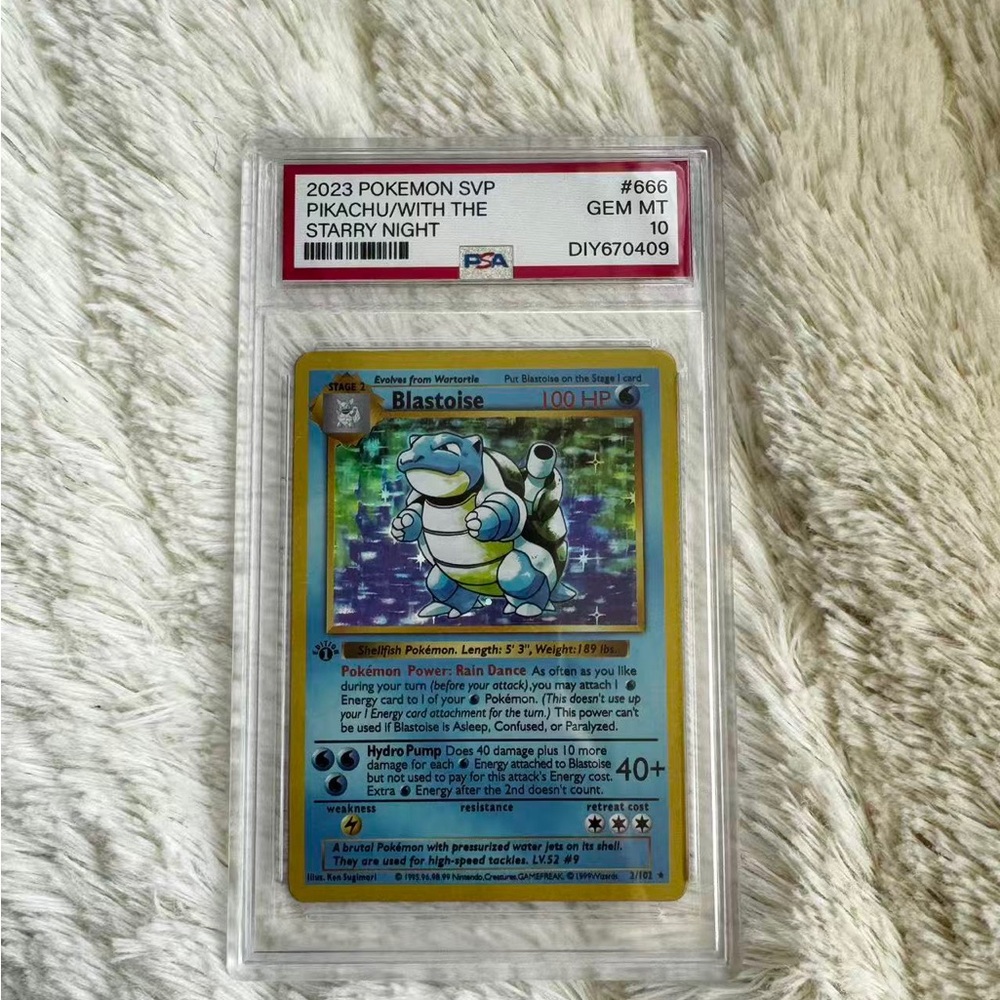 Pokemon Blastoise Holographic Card